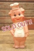 ct-240418-08 DREAMLAND 1962 Chef Pig Squeaky Doll