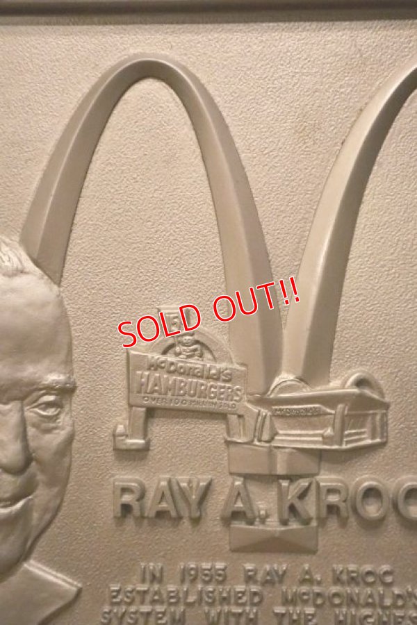 画像3: dp-240418-01 McDonald's RAY A. KROC / Store Display Metal Sign