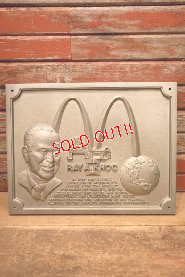 画像1: dp-240418-01 McDonald's RAY A. KROC / Store Display Metal Sign