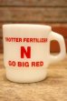 画像1: kt-220301-14 TROTTER FERTILIZE N GO BIG RED / Anchor Hocking 1980's Mug (1)