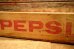 画像2: nt-240505-03 PEPSI / Vintage Wood Box (2)