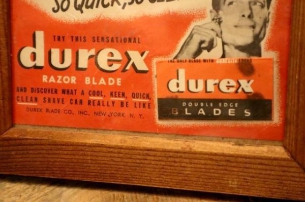 画像3: dp-240301-31 durex / 1950's RAZOR BLADE Carded Free Sample