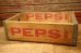 画像1: nt-240505-03 PEPSI / Vintage Wood Box (1)