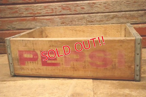 画像3: nt-240505-03 PEPSI / Vintage Wood Box