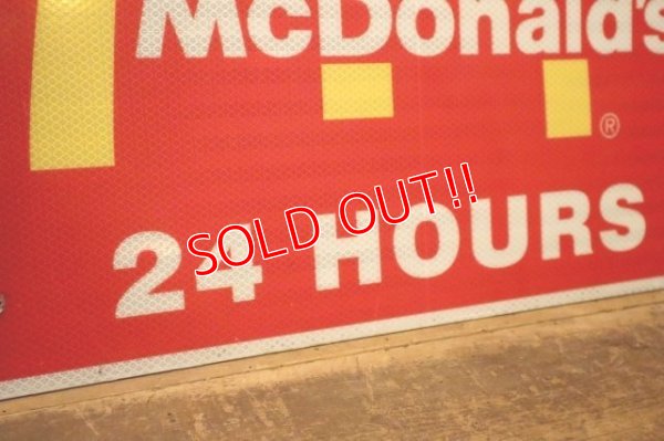 画像7: dp-240508-03 McDonald's / 24 HOURS Road Side Sign