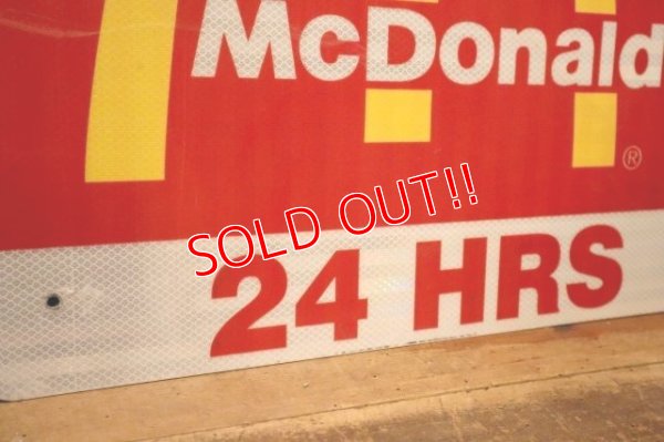 画像4: dp-240508-02 McDonald's / 24 HRS Road Side Sign