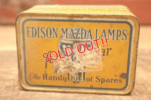 画像2: dp-240508-105 EDISON MAZDA LAMPS (GE) / 1930's The Handy Kit of Spares Tin Box