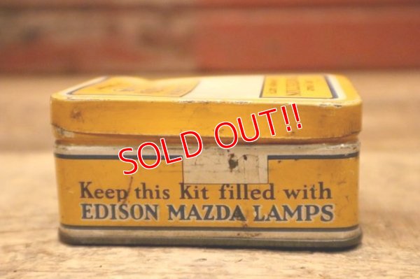 画像6: dp-240508-106 EDISON MAZDA LAMPS (GE) / 1930's For your PROTECTION always carry Tin Box