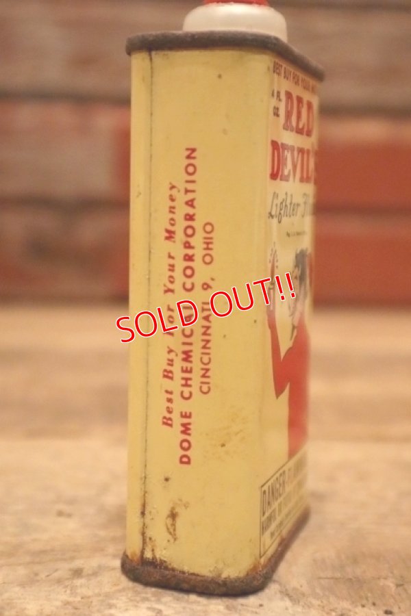 画像5: dp-240508-73 RED DEVIL'S Lighter Fluid 4 FL.OZ Handy Oil Can