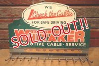 dp-240508-86 WHITAKER AUTOMOTIVE CABLE SETVICE / 1950's-1960's Metal Hook Display
