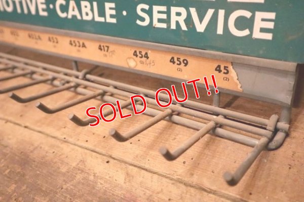 画像6: dp-240508-86 WHITAKER AUTOMOTIVE CABLE SETVICE / 1950's-1960's Metal Hook Display
