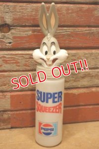 ct-240418-74 Bugs Bunny / PEPSI 1990 SUPER SQUEEZER Plastic Bottle