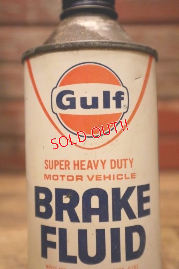 画像2: dp-240508-126 Gulf BRAKE FLUID 12 FL. OZ. Can