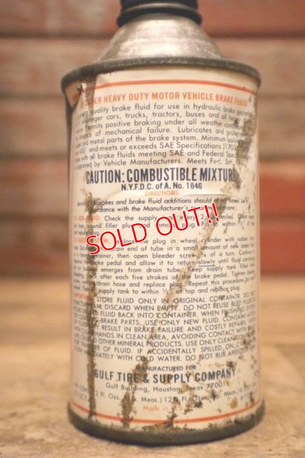 画像3: dp-240508-126 Gulf BRAKE FLUID 12 FL. OZ. Can
