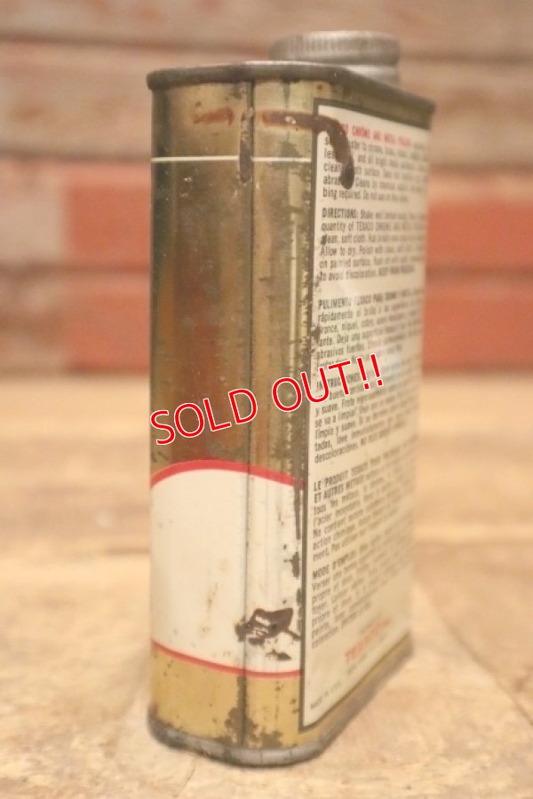 画像4: dp-240508-126 TEXACO / 1960's Chrome and Metal Polish Can