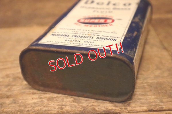 画像7: dp-240508-51 Delco HYDRAULIC BRAKE FLUID SUPER 9 / 1930's-1940's One U.S. PINT Can