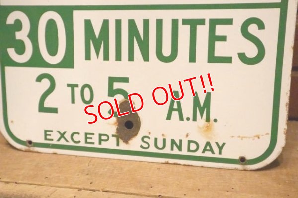 画像4: dp-240508-103 2 HOUR PARKING / Enamel Road Sign