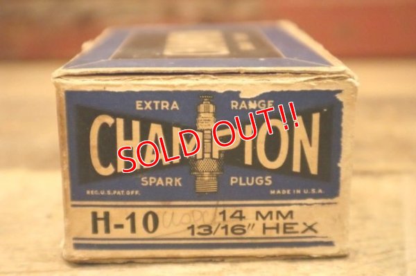 画像13: dp-240508-108 CHAMPION SPARK PLUGS / 1930's-1940's "H-10" Box of 9