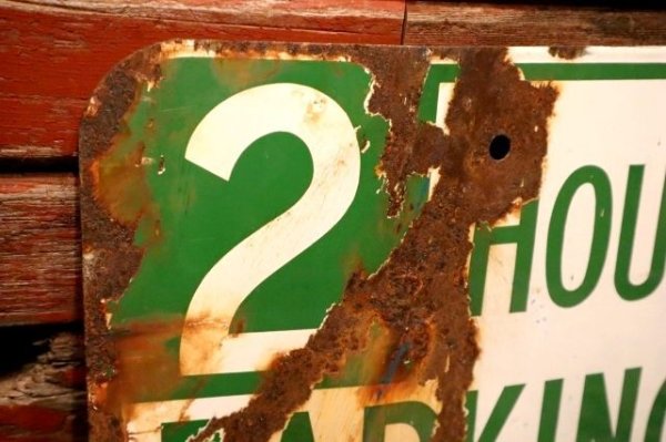 画像2: dp-240508-103 2 HOUR PARKING / Enamel Road Sign