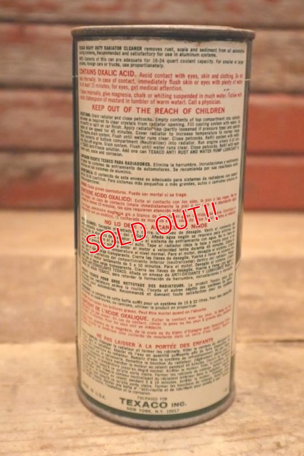 画像3: dp-240508-50 TEXACO / 1960's Heavy Duty Radiator Cleaner Can