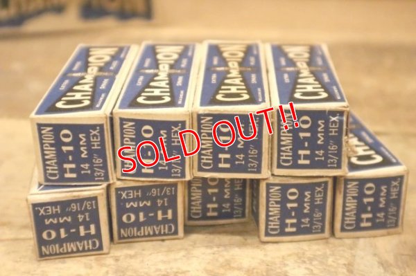 画像8: dp-240508-108 CHAMPION SPARK PLUGS / 1930's-1940's "H-10" Box of 9