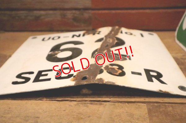画像6: dp-240508-103 UO-NPR NO.1 62 SEC. 33-R / Oil Terminal Enamel Sign