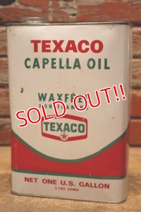 dp-240508-72 TEXACO / CAPELLA OIL 1960's ONE U.S. GALLON CAN