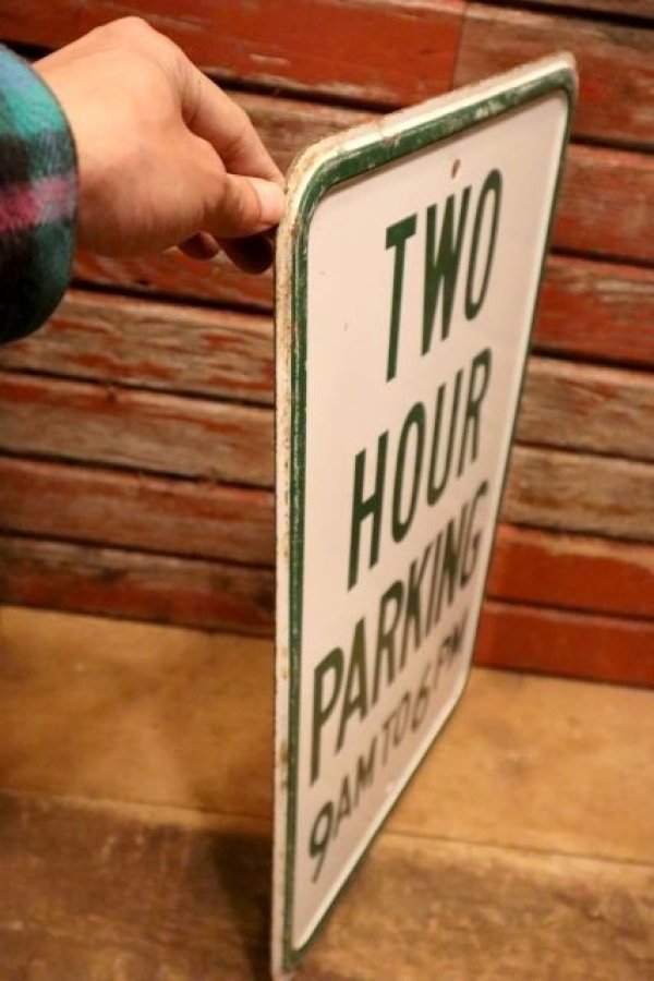 画像5: dp-240508-103 2 HOUR PARKING / Enamel Road Sign