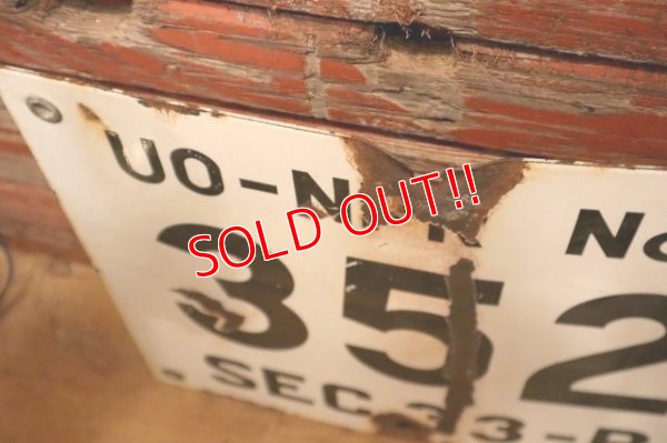 画像4: dp-240508-103 UO-NPR NO.1 352 SEC. 33-R / Oil Terminal Enamel Sign