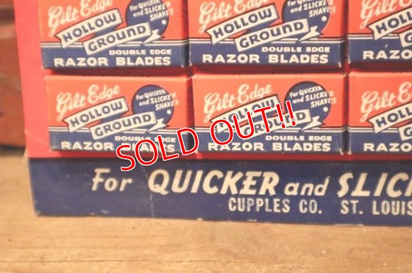 画像4: dp-240508-07 HOLLOW GROUND 1940's RAZOR BLADE DISPLAY