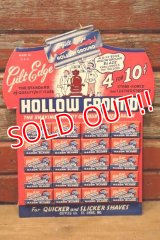 dp-240508-07 HOLLOW GROUND 1940's RAZOR BLADE DISPLAY