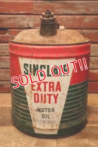 dp-240508-31 SINCLAIR / EXTRA DUTY MOTOR OIL 1940's-1950's 5 Gallons Can