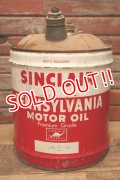dp-240508-32 SINCLAIR / PENNSYLVEANIA MOTOR OIL 1950's 5 Gallons Can