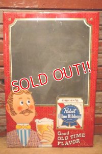 dp-231001-07 Pabst Blue Ribbon / 1960's Menu Chalkboard Sign
