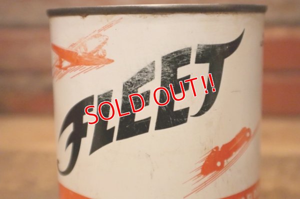 画像5: dp-240508-26 FLEET / 1950's MOTOR OIL One U.S. Quart Can