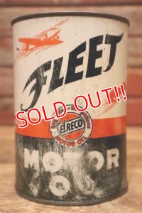 dp-240508-26 FLEET / 1950's MOTOR OIL One U.S. Quart Can