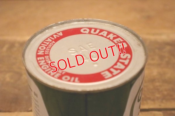 画像6: dp-240508-19 QUAKER STATE / 1950's AD AVIATION ENGINE OIL One U.S. Quart Can