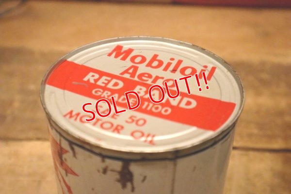 画像7: dp-240508-61 Mobiloil / 1950's One U.S. Quart Oil Can
