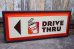 画像1: dp-240508-92 DD (DUNKIN' DONUTS) / DRIVE THRU SIGN (1)
