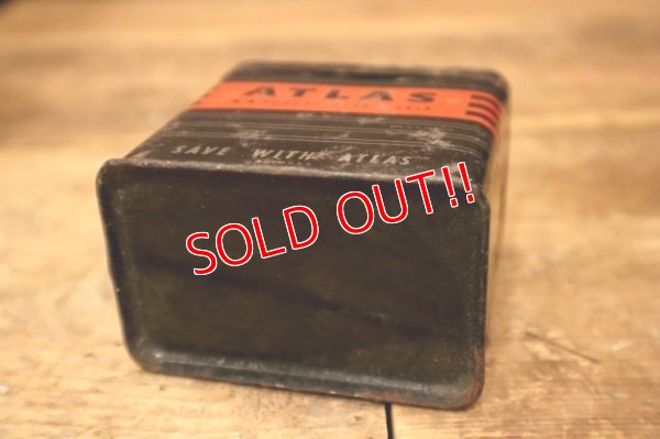 画像8: dp-240508-126 ATLAS / 1940's-1950's Battery Tin Coin Bank