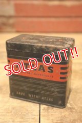 dp-240508-126 ATLAS / 1940's-1950's Battery Tin Coin Bank