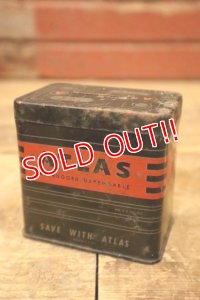 dp-240508-126 ATLAS / 1940's-1950's Battery Tin Coin Bank