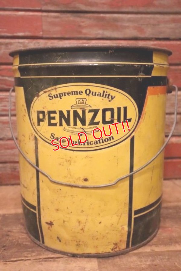 画像4: dp-240508-69 PENNZOIL / 1960's-1970's 5 U.S. GALLONS OIL CAN