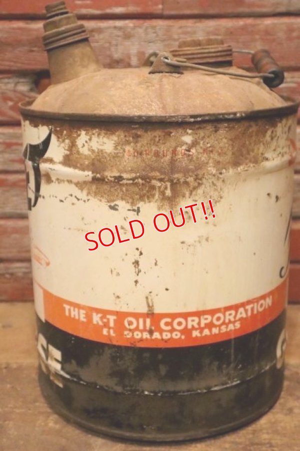 画像8: dp-240508-53 THE K-T OIL CORPOLATION / 1953 FLEET 5 U.S. GALLONS GREASE CAN