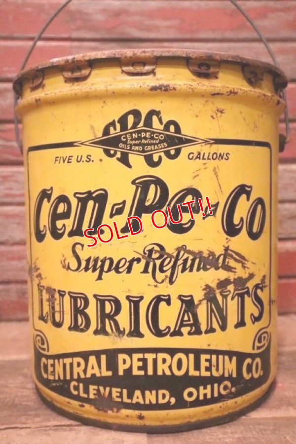 画像3: dp-240508-30 Cen-Pe-Co LUBRICANTS / 1960's 5 U.S.GALLONS Oil Can