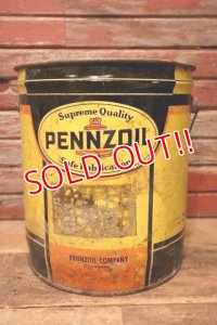 dp-240508-69 PENNZOIL / 1960's-1970's 5 U.S. GALLONS OIL CAN