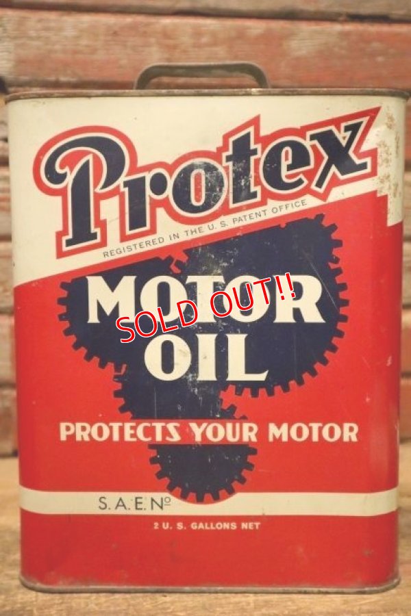 画像3: dp-240508-29 Protex MOTOR OIL 2 U.S. GALLONS CAN