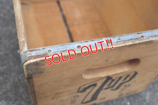 画像10: dp-240604-10 SEVEN UP 7up / 1960's Wood Box