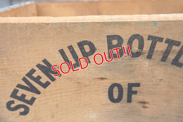 画像4: dp-240604-10 SEVEN UP 7up / 1960's Wood Box