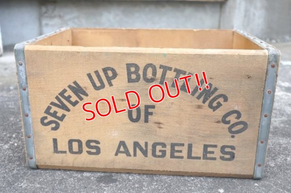 画像3: dp-240604-10 SEVEN UP 7up / 1960's Wood Box